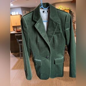 Gorgeous Green Velvet Blazer